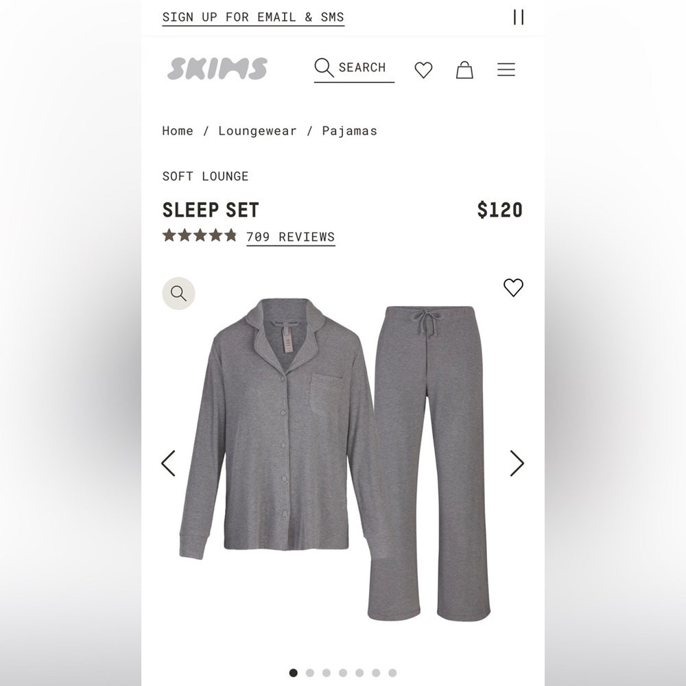 SKIMS NEW WITH TAGS Sleep Set